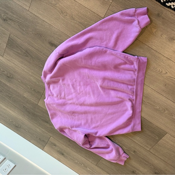 AVIATOR NATION Relaxed Fit Daydreamer Crew Neon Purple Rainbow Size Large - Picture 7 of 8